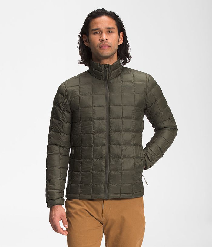 The North Face Puffer Jacket ThermoBall™ Eco Dark Green - Mens - Thailand KJGOD-4183